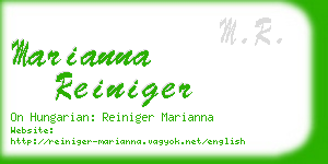 marianna reiniger business card
